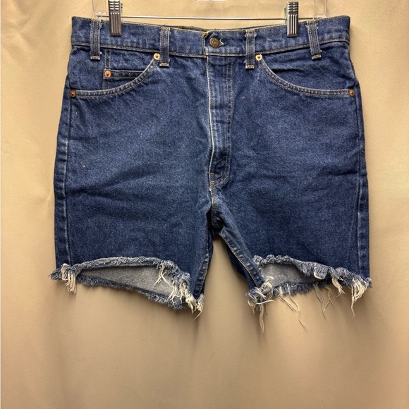 Levis Vintage Denim 517 Cutoffs Shorts Zipper 34X30 - Picture 1 of 8